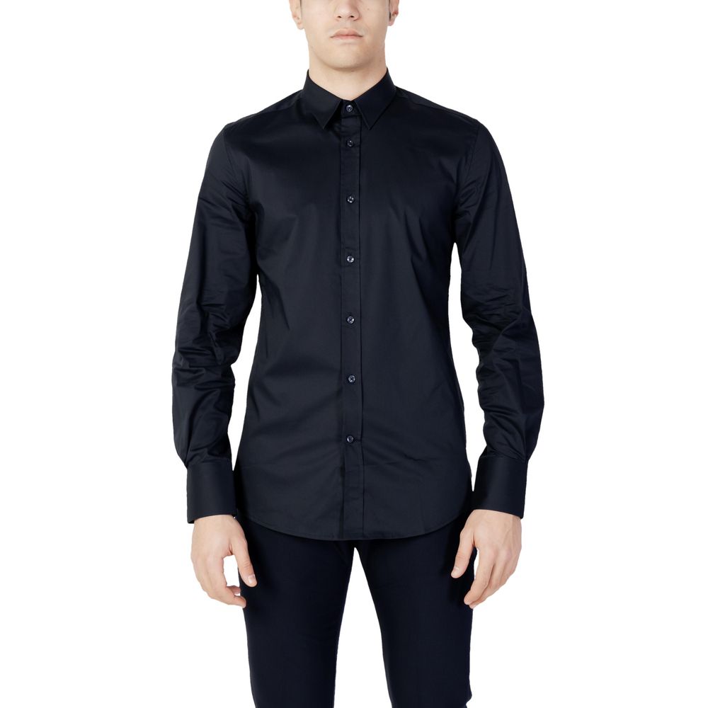 Antony Morato Blue Cotton Shirt for Elevated Wardrobe Style