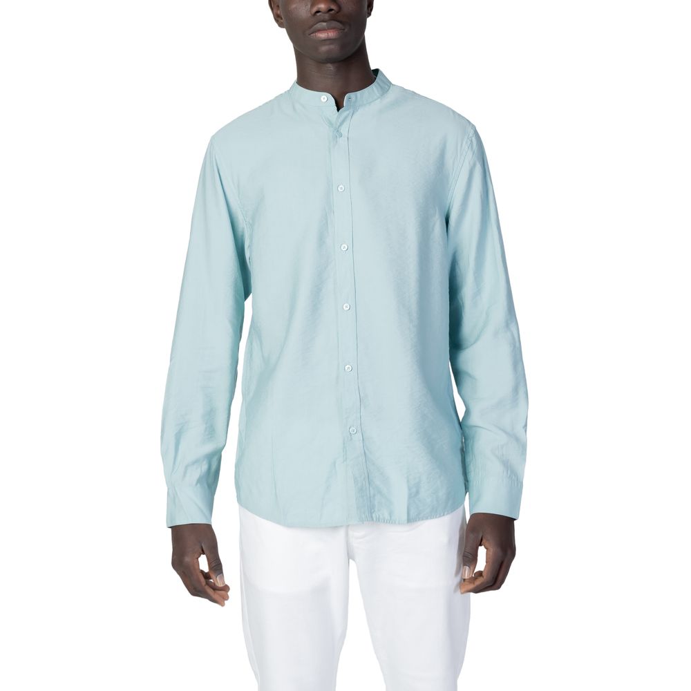 Antony Morato Green Viscose Shirt for Elevated Style