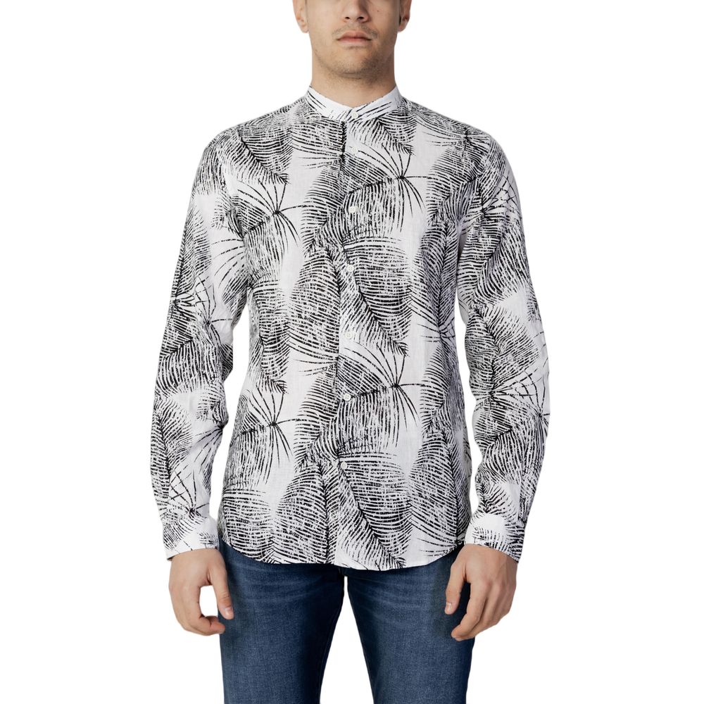 Antony Morato Black Linen Shirt for Effortless Elegance