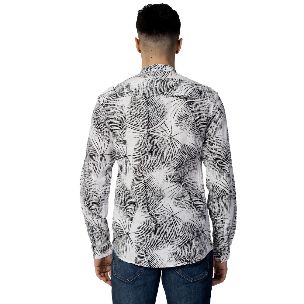 Antony Morato Black Linen Shirt for Effortless Elegance