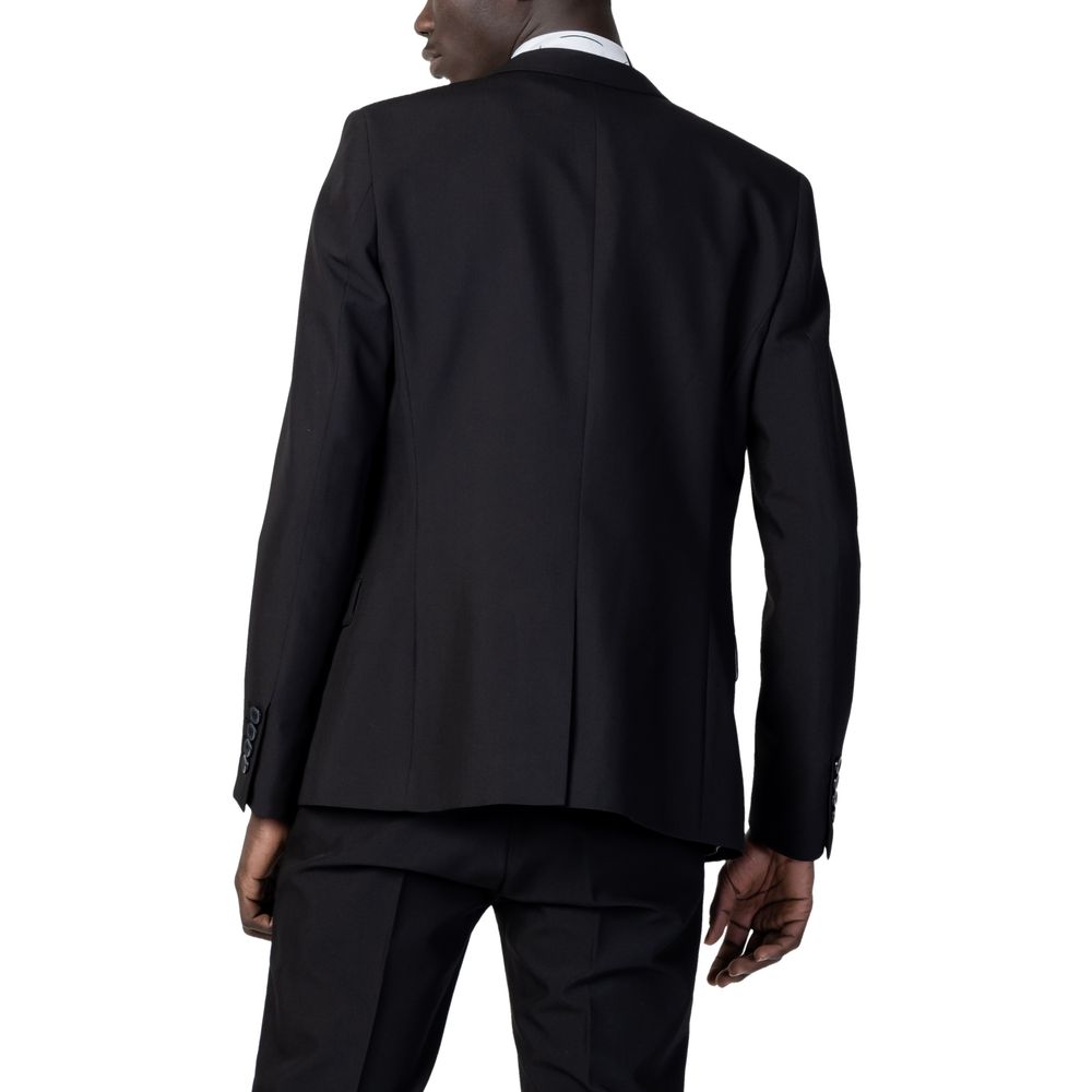 Antony Morato Black Wool Suit Jacket for Sophisticated Style