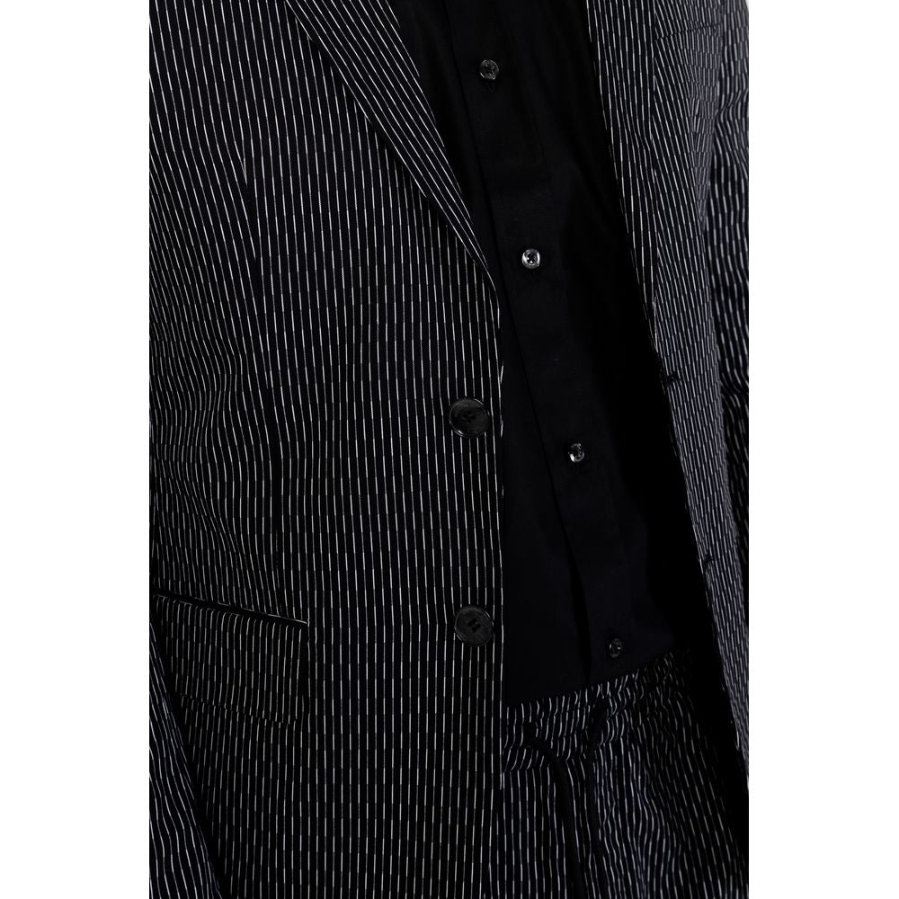Antony Morato Black Cotton Blazer for Timeless Elegance