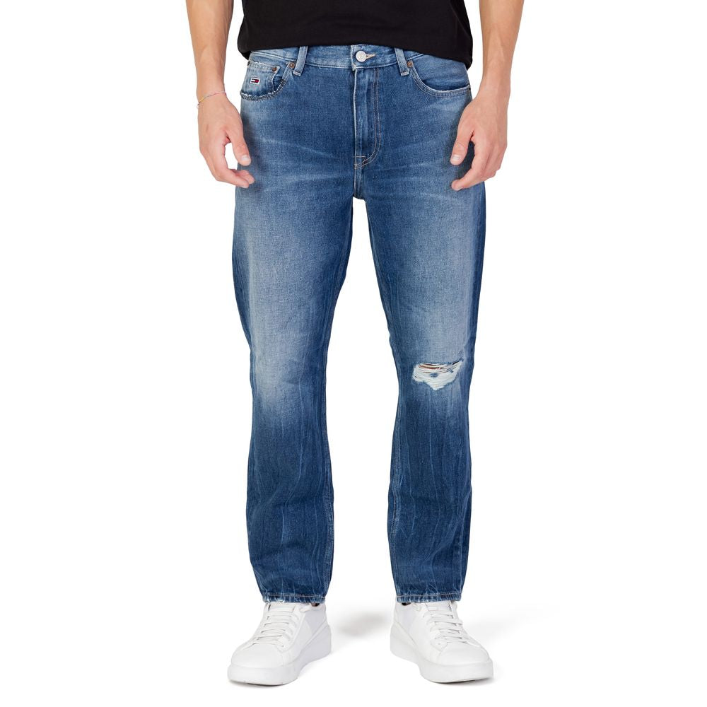 Tommy Hilfiger Blue Cotton Jeans for Refined Style