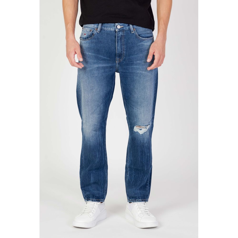 Tommy Hilfiger Blue Cotton Jeans for Refined Style