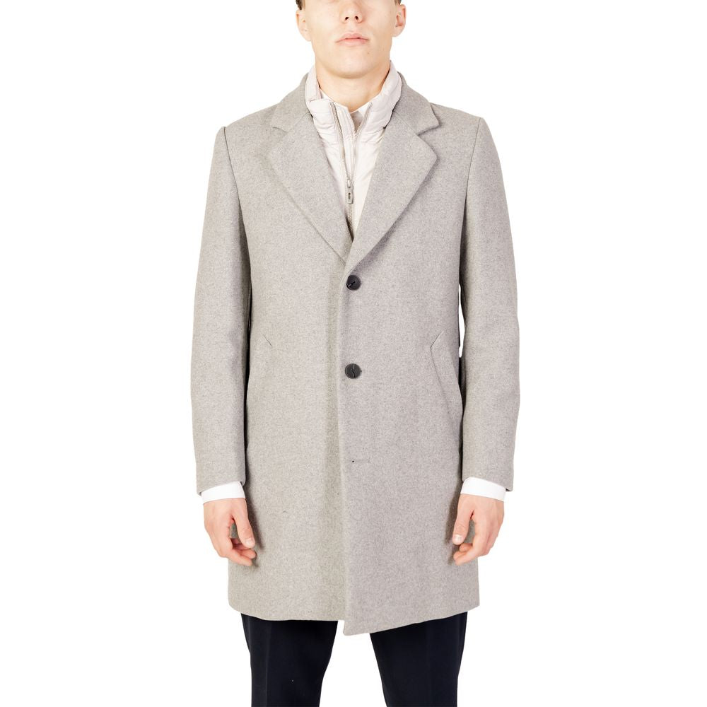 Antony Morato Gray Wool Jacket - Modern Elegance Redefined