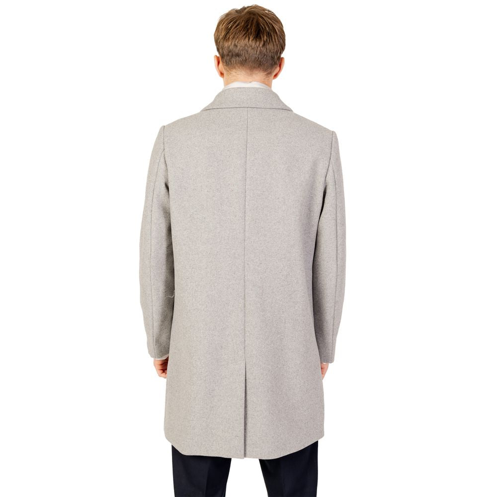 Antony Morato Gray Wool Jacket - Modern Elegance Redefined
