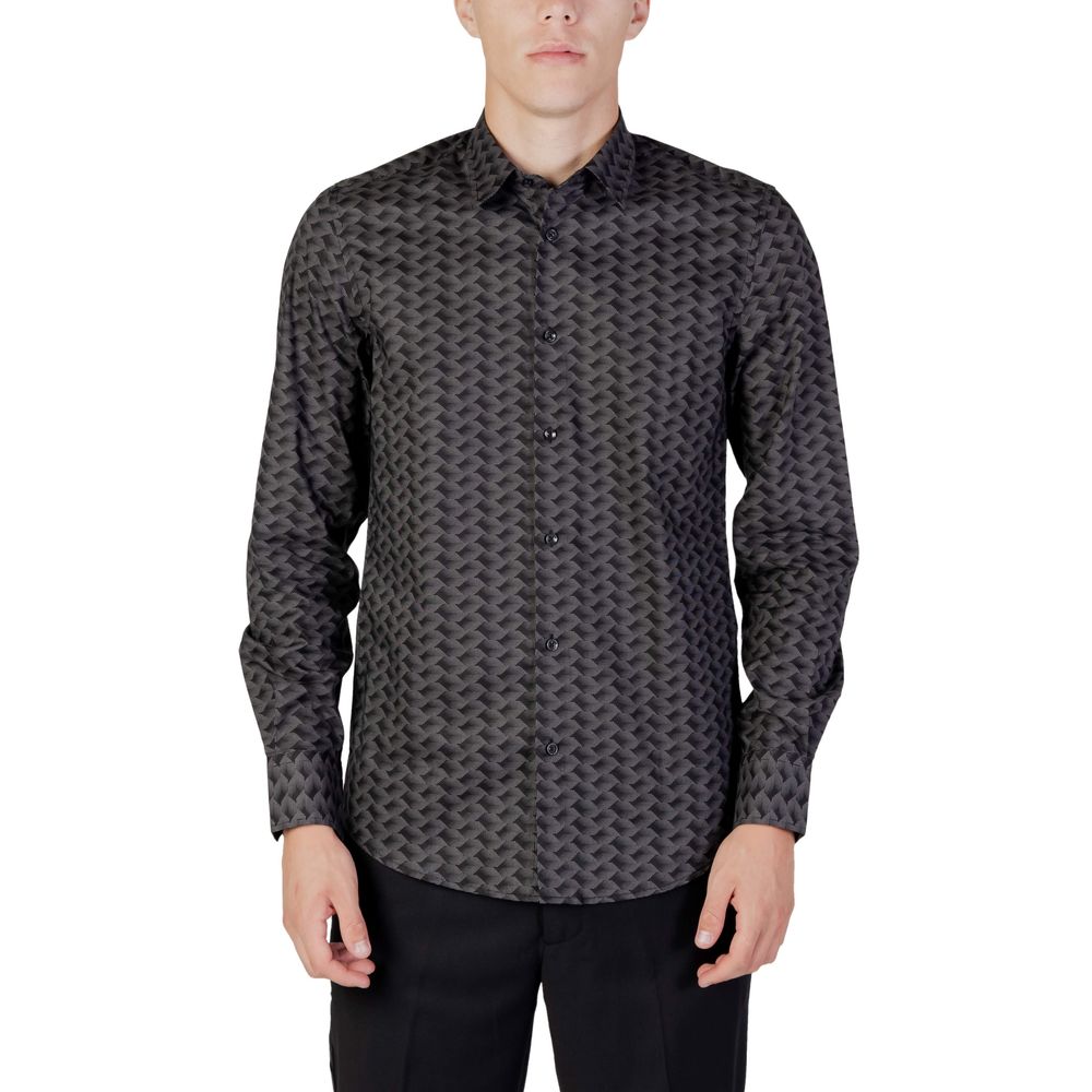 Antony Morato Gray Cotton Shirt in Timeless Elegance