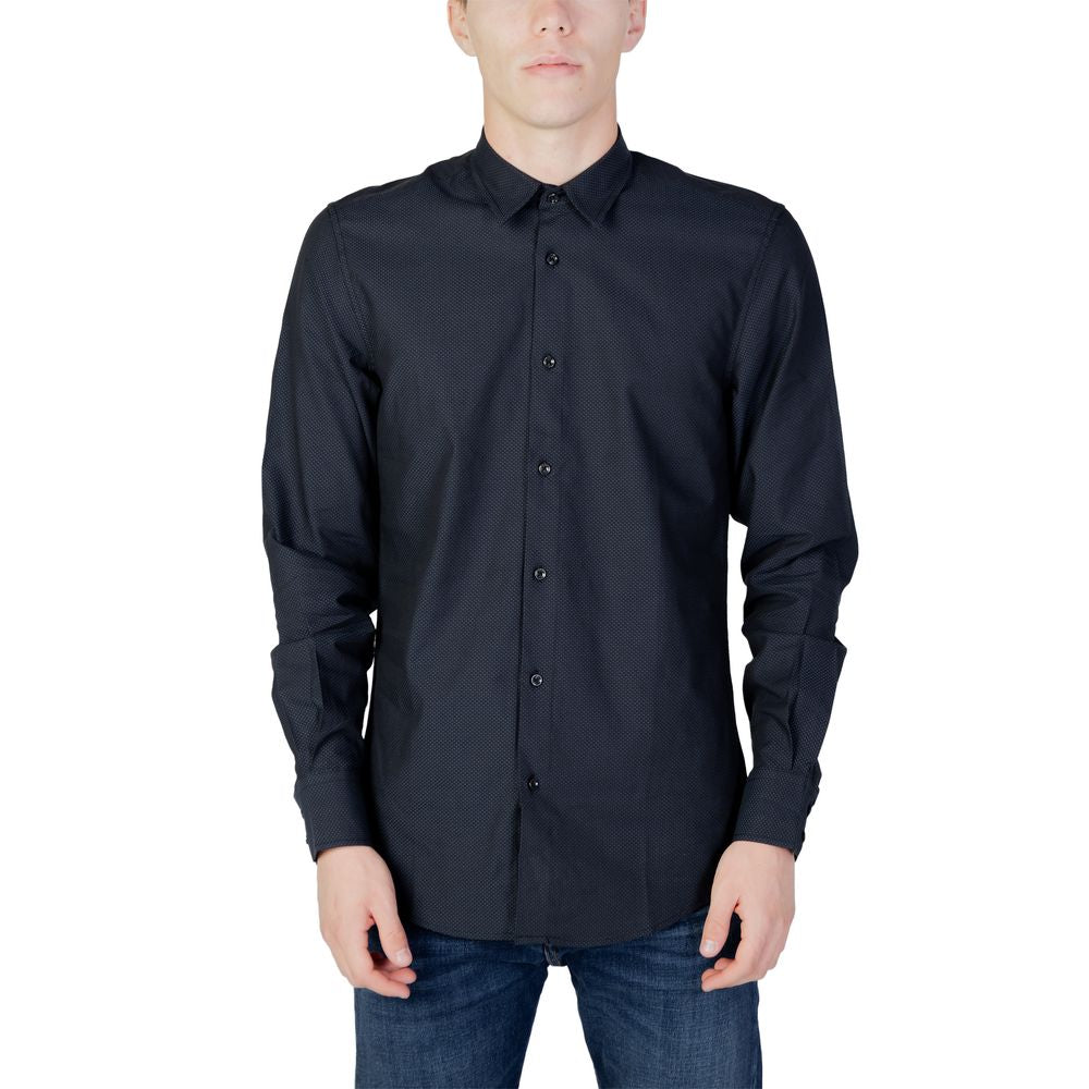 Antony Morato Blue Cotton Shirt for Effortless Elegance