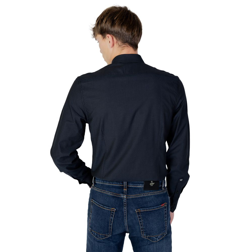 Antony Morato Blue Cotton Shirt for Effortless Elegance