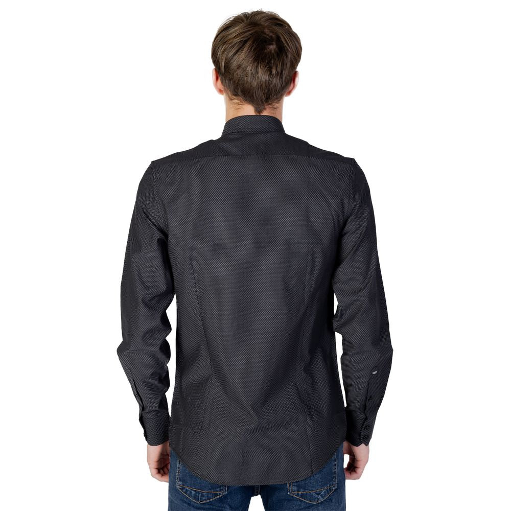Antony Morato Gray Cotton Shirt for Elevated Style