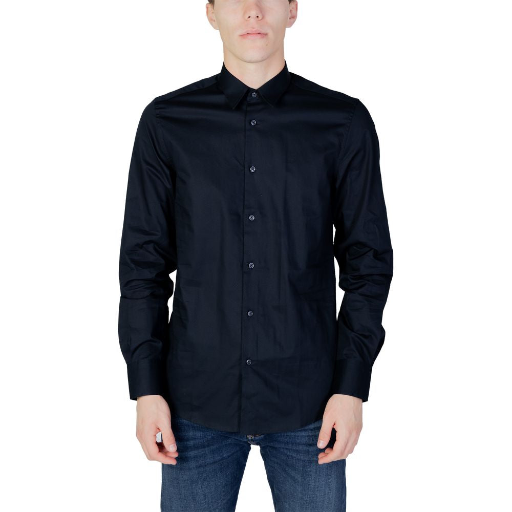 Antony Morato Blue Cotton Shirt for Timeless Elegance