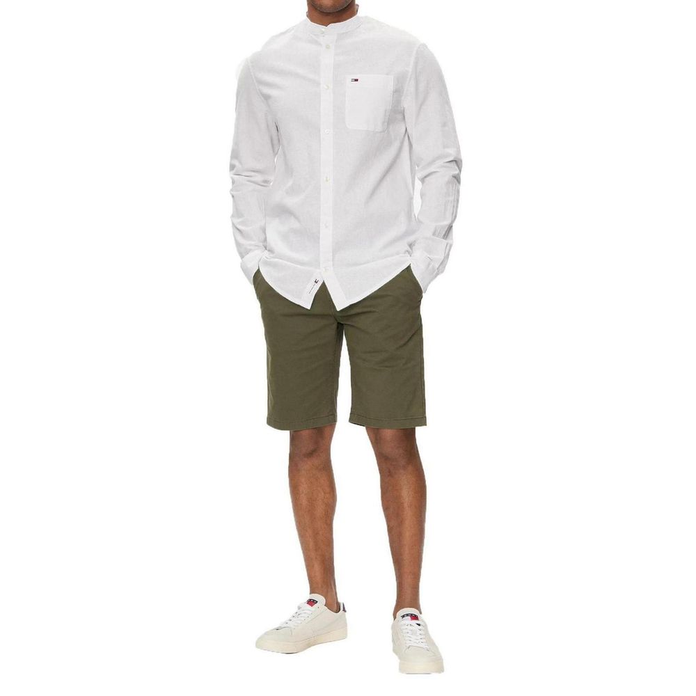 Tommy Hilfiger Green Cotton Short for Effortless Style