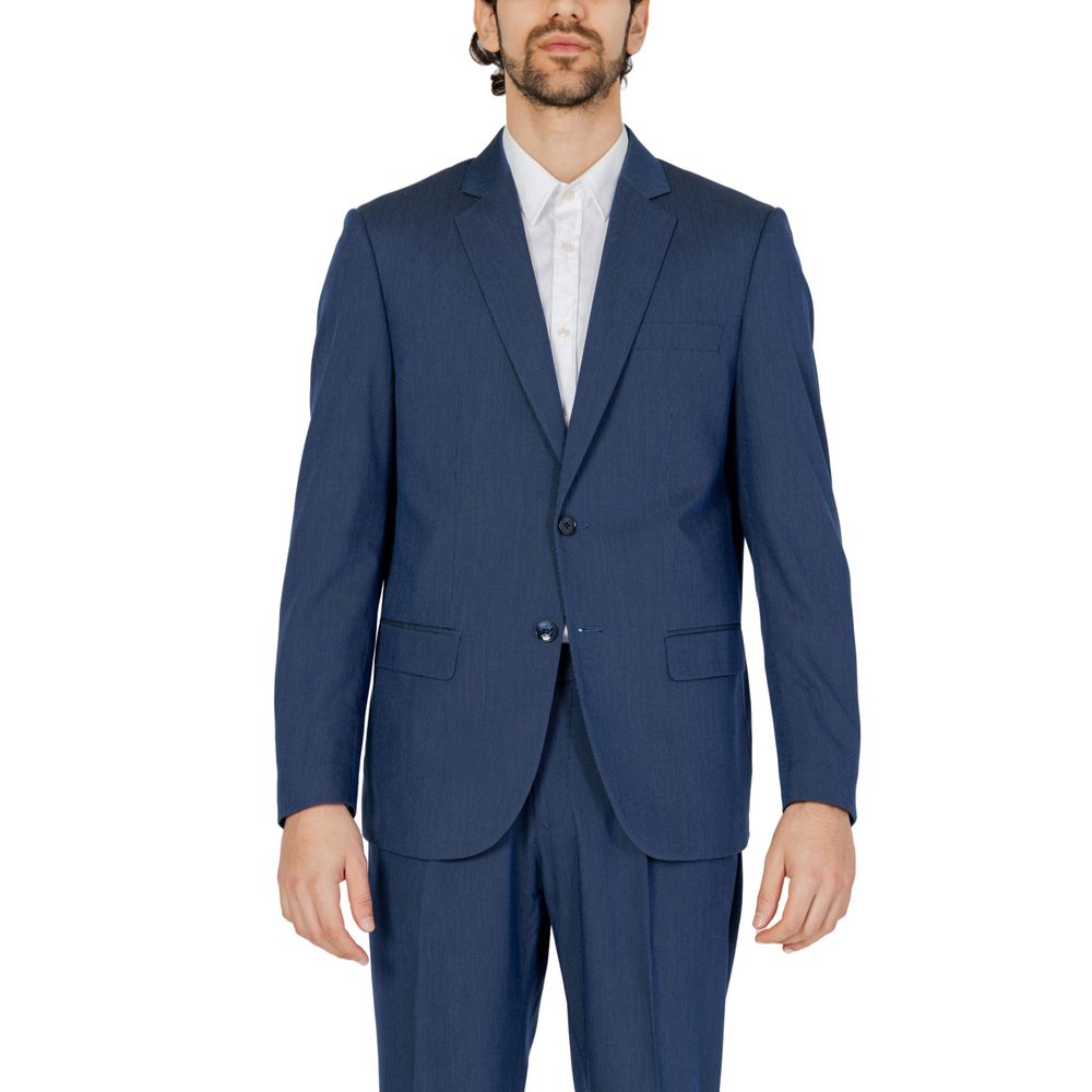 Antony Morato Blue Wool Suit of Distinctive Modern Elegance