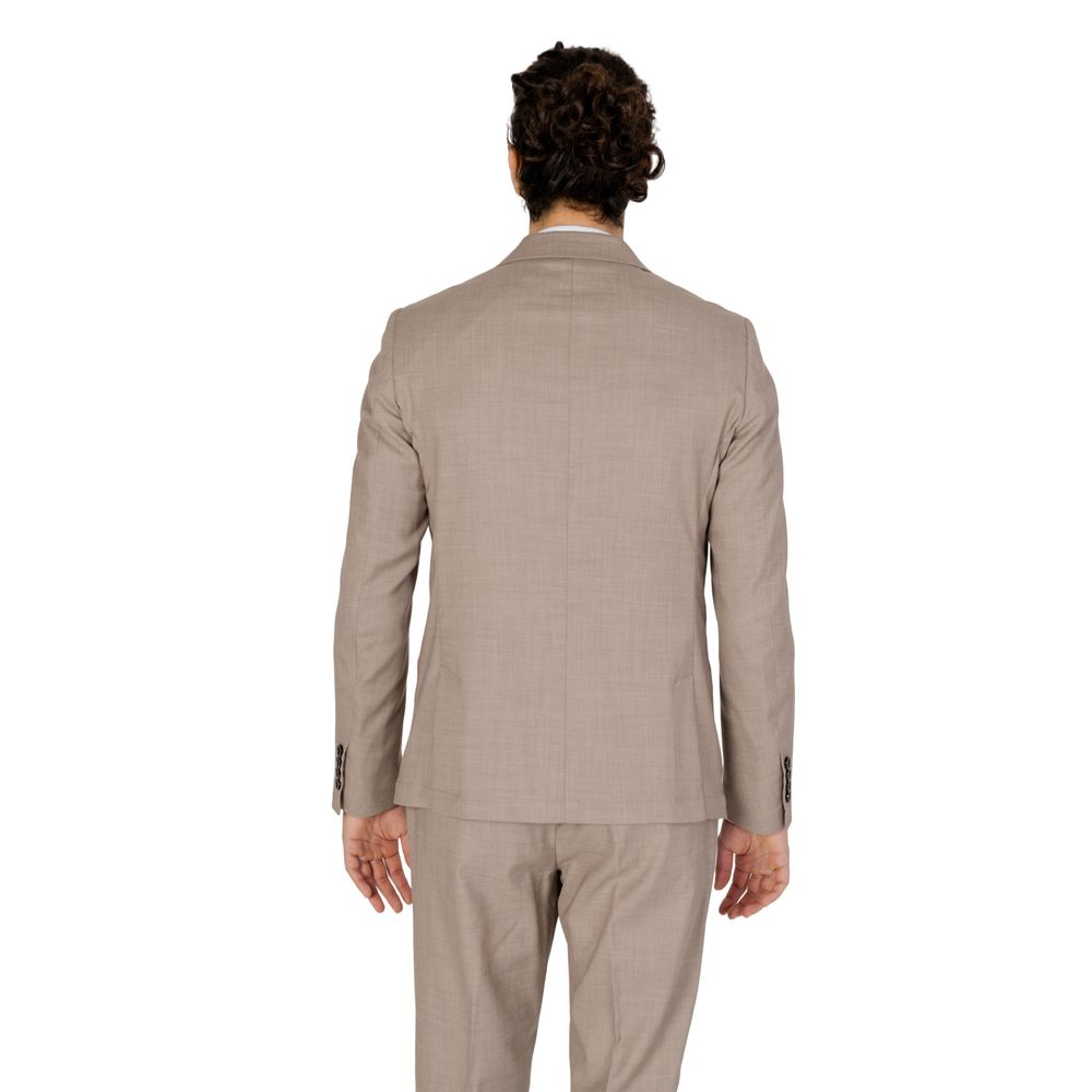 Antony Morato Beige Wool Suit - Modern Elegance Redefined