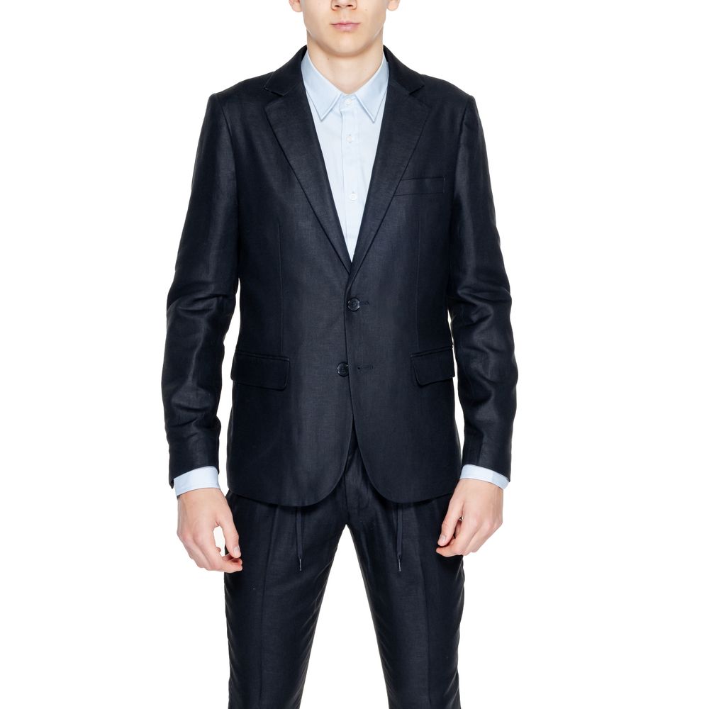 Antony Morato Black Linen Suit for Effortless Elegance
