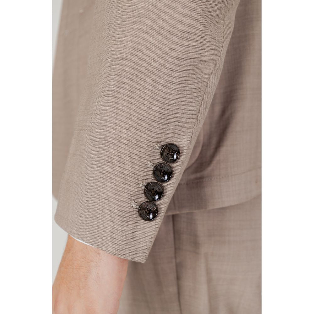 Antony Morato Beige Wool Suit - Modern Elegance Redefined