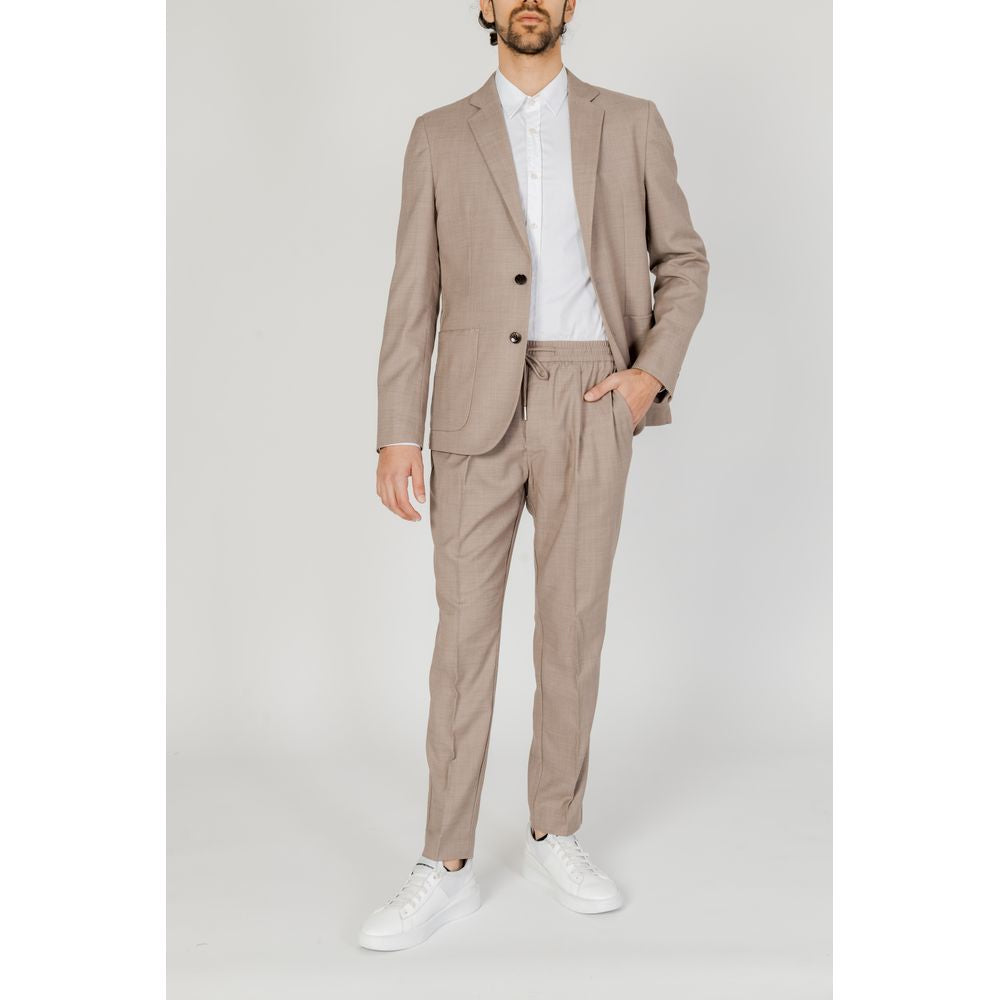 Antony Morato Beige Wool Suit - Modern Elegance Redefined