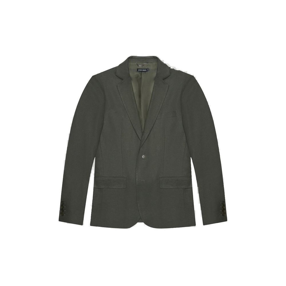 Antony Morato Green Linen Suit for Effortless Elegance