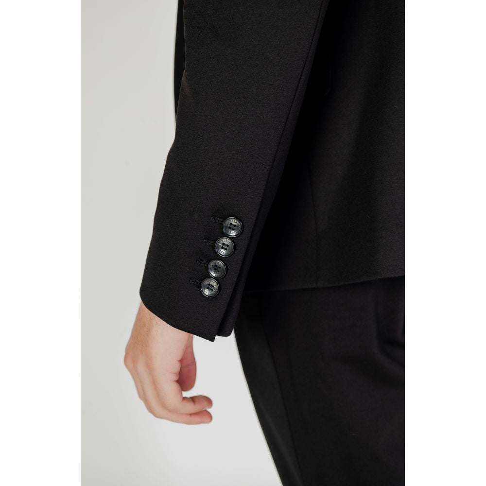 Antony Morato Black Wool Suit for Modern Sophistication
