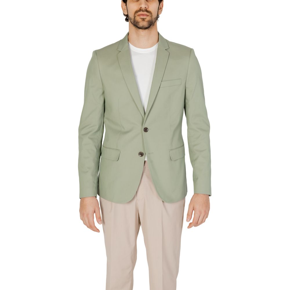 Antony Morato Green Cotton Suit for Timeless Elegance