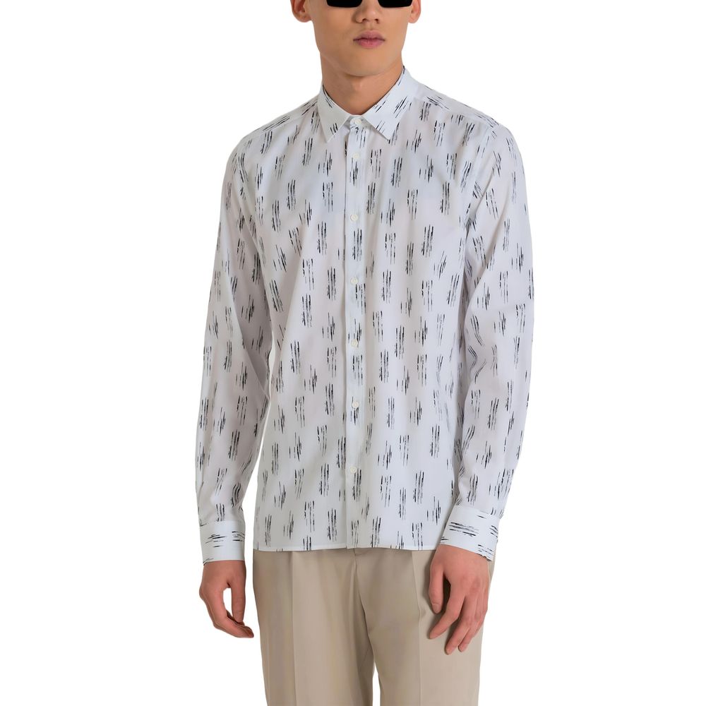 Antony Morato White Viscose Shirt for Effortless Elegance