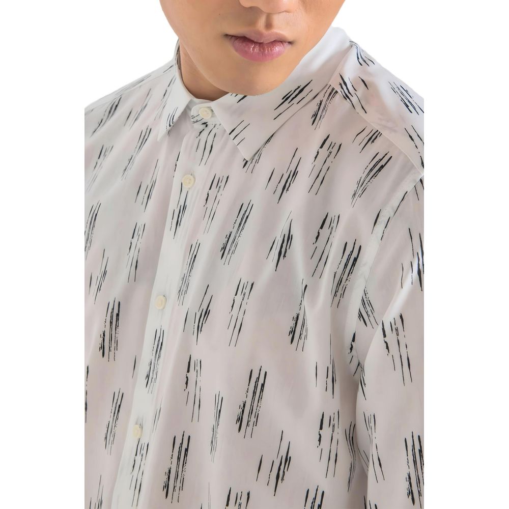 Antony Morato White Viscose Shirt for Effortless Elegance