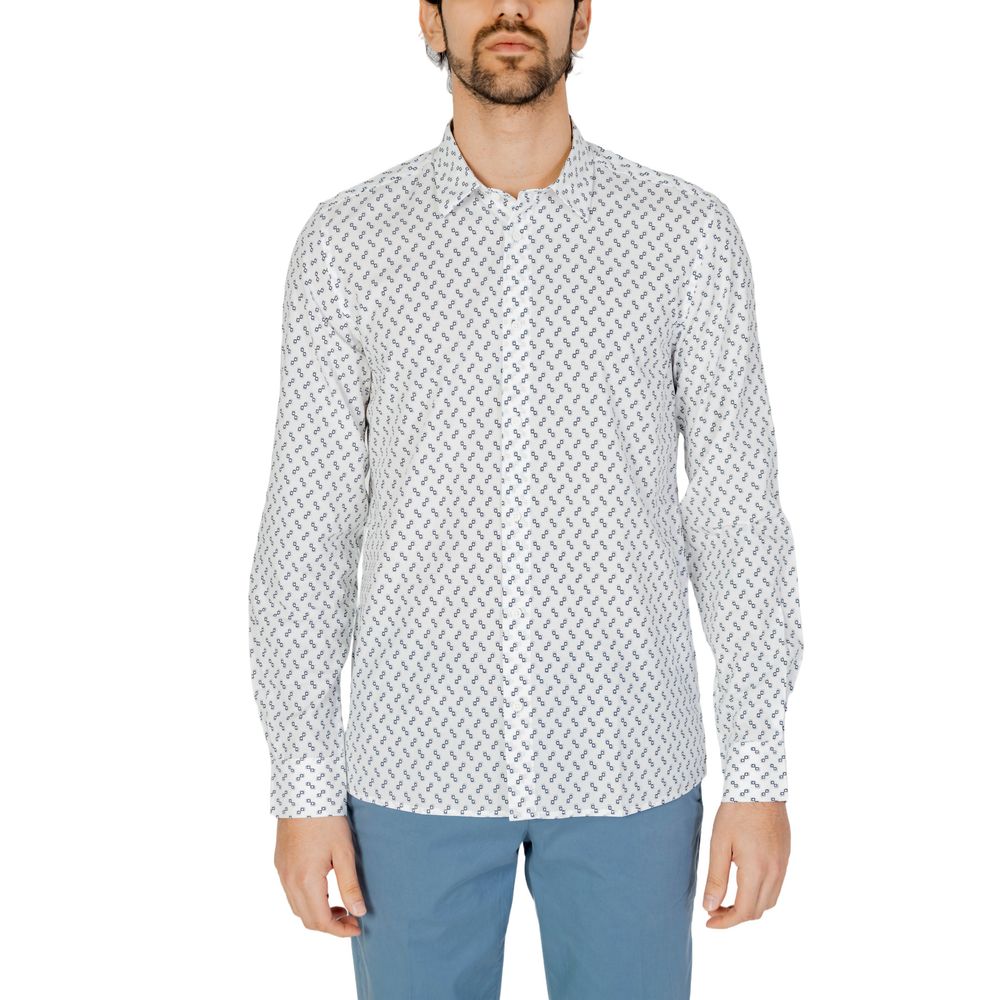 Antony Morato White Viscose Shirt for Elevated Elegance