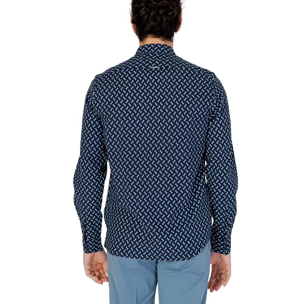 Antony Morato Blue Viscose Shirt for Timeless Elegance