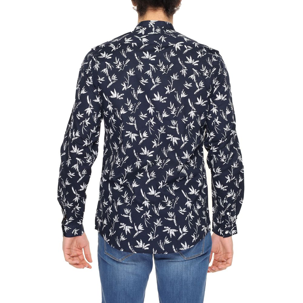 Antony Morato Blue Cotton Shirt for Effortless Elegance