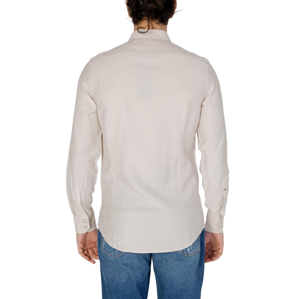 Antony Morato Beige Viscose Shirt for Elevated Style