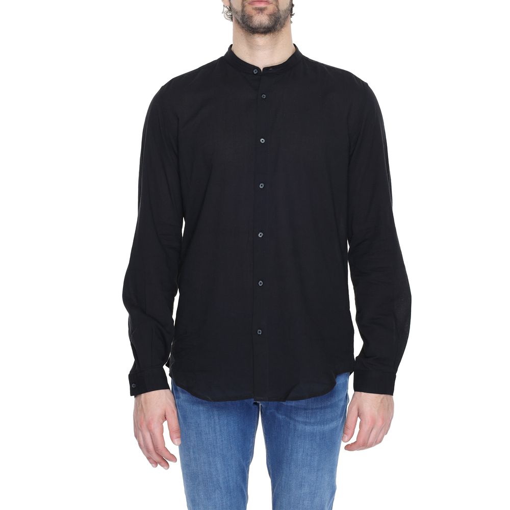 Antony Morato Black Cotton Shirt for Sophisticated Style