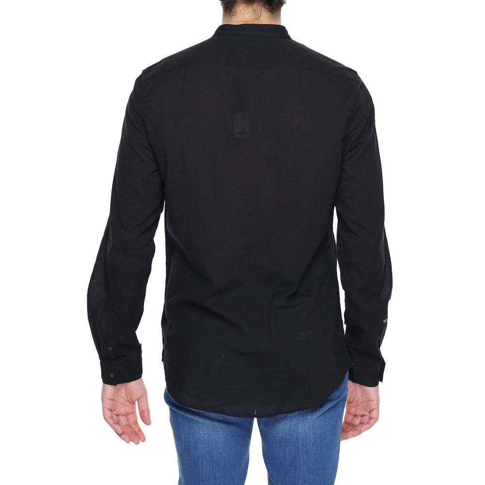 Antony Morato Black Cotton Shirt for Sophisticated Style