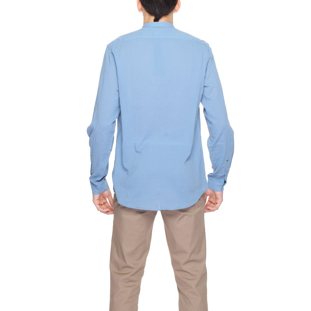 Antony Morato Blue Cotton Shirt for Effortless Elegance