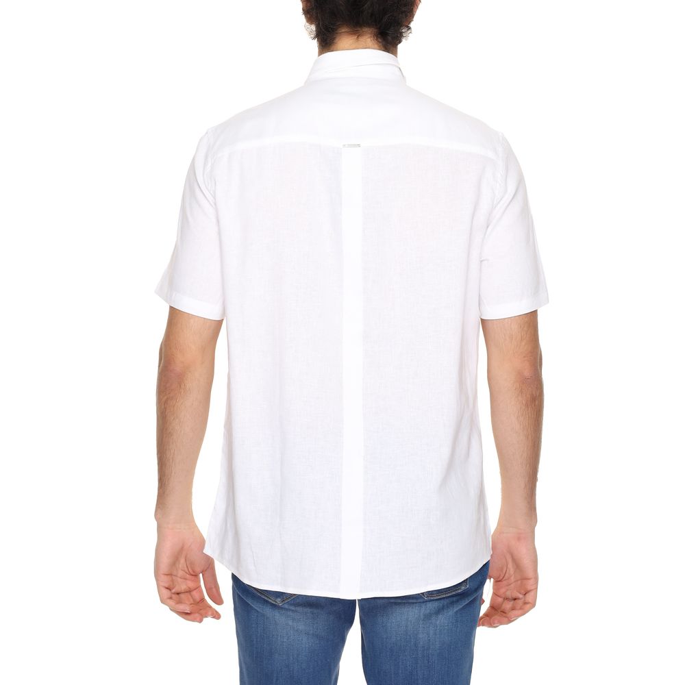 Antony Morato White Linen Shirt for Effortless Elegance