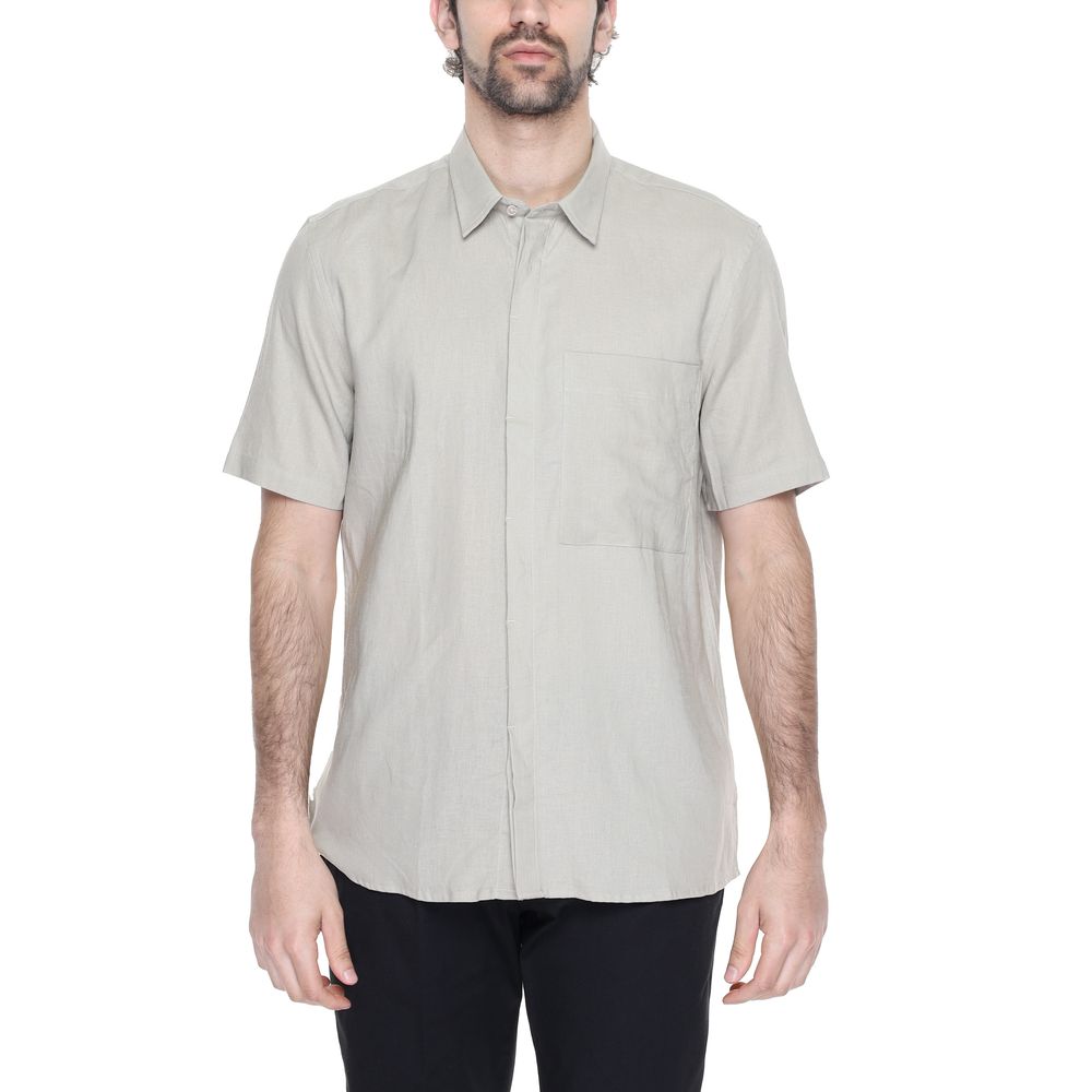 Antony Morato Beige Linen Shirt for Effortless Elegance