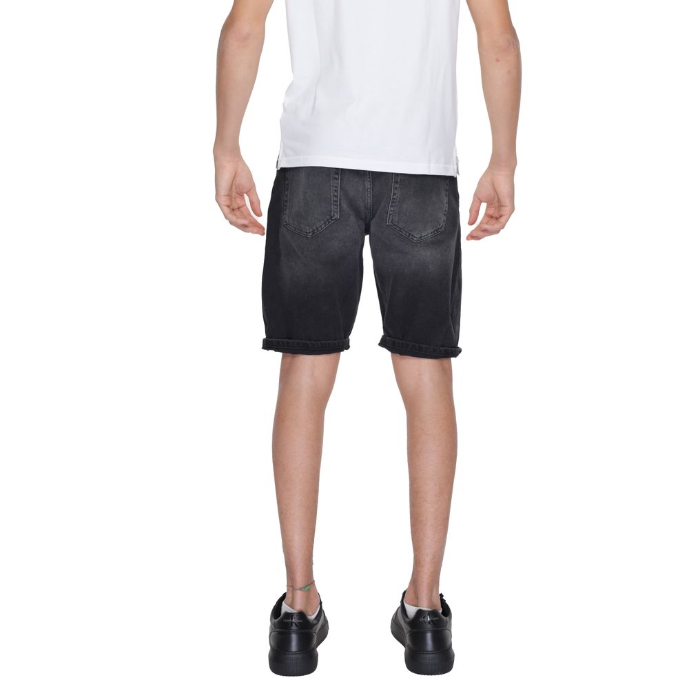 Antony Morato Black Cotton Short for Effortless Elegance
