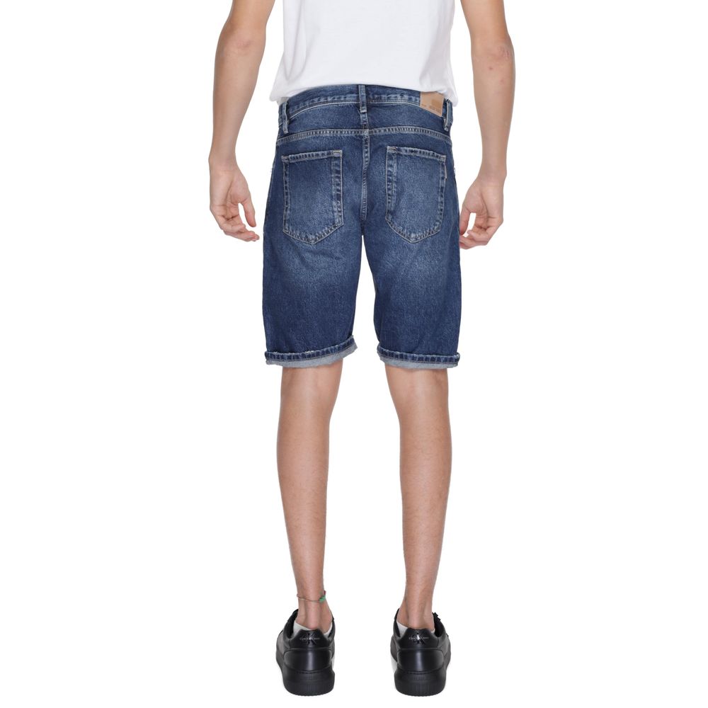 Antony Morato Blue Cotton Shorts for Effortless Elegance
