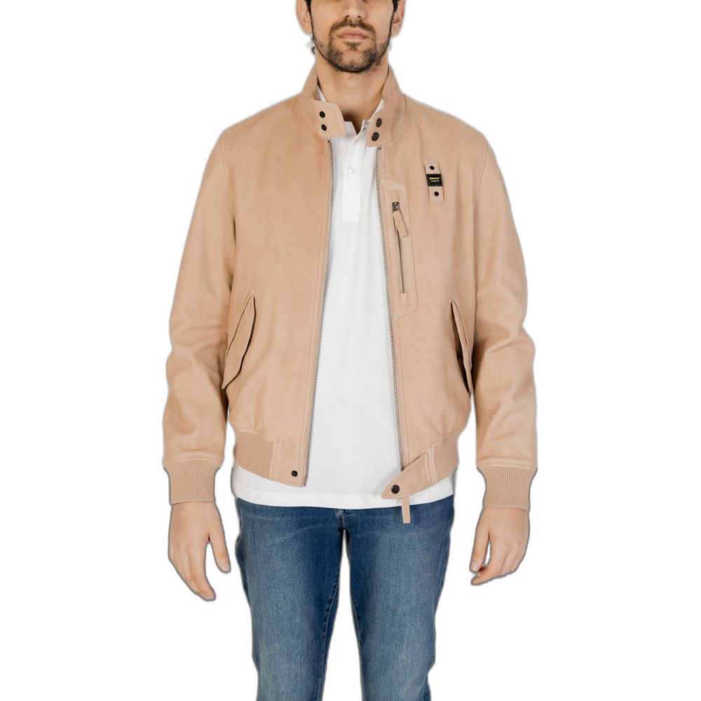 Blauer Beige Leather Jacket - Timeless Luxury Redefined