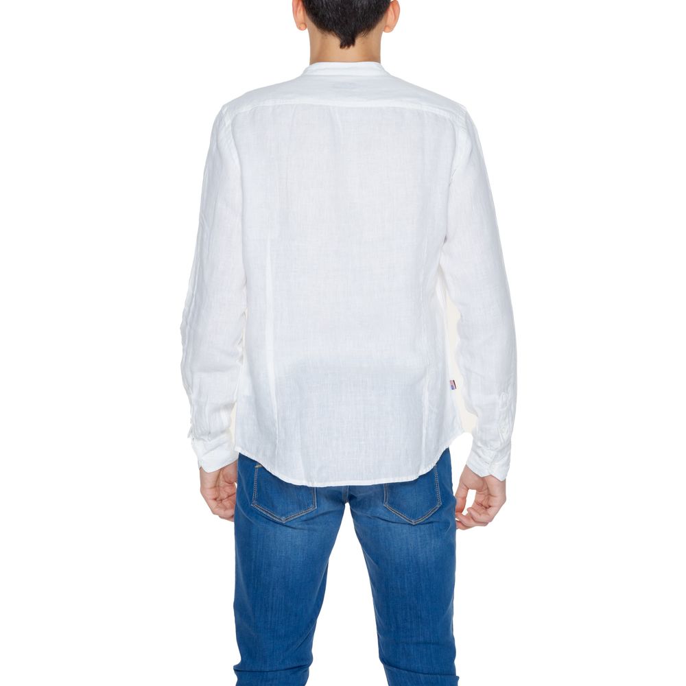 Blauer White Linen Shirt - Timeless Elegance Redefined