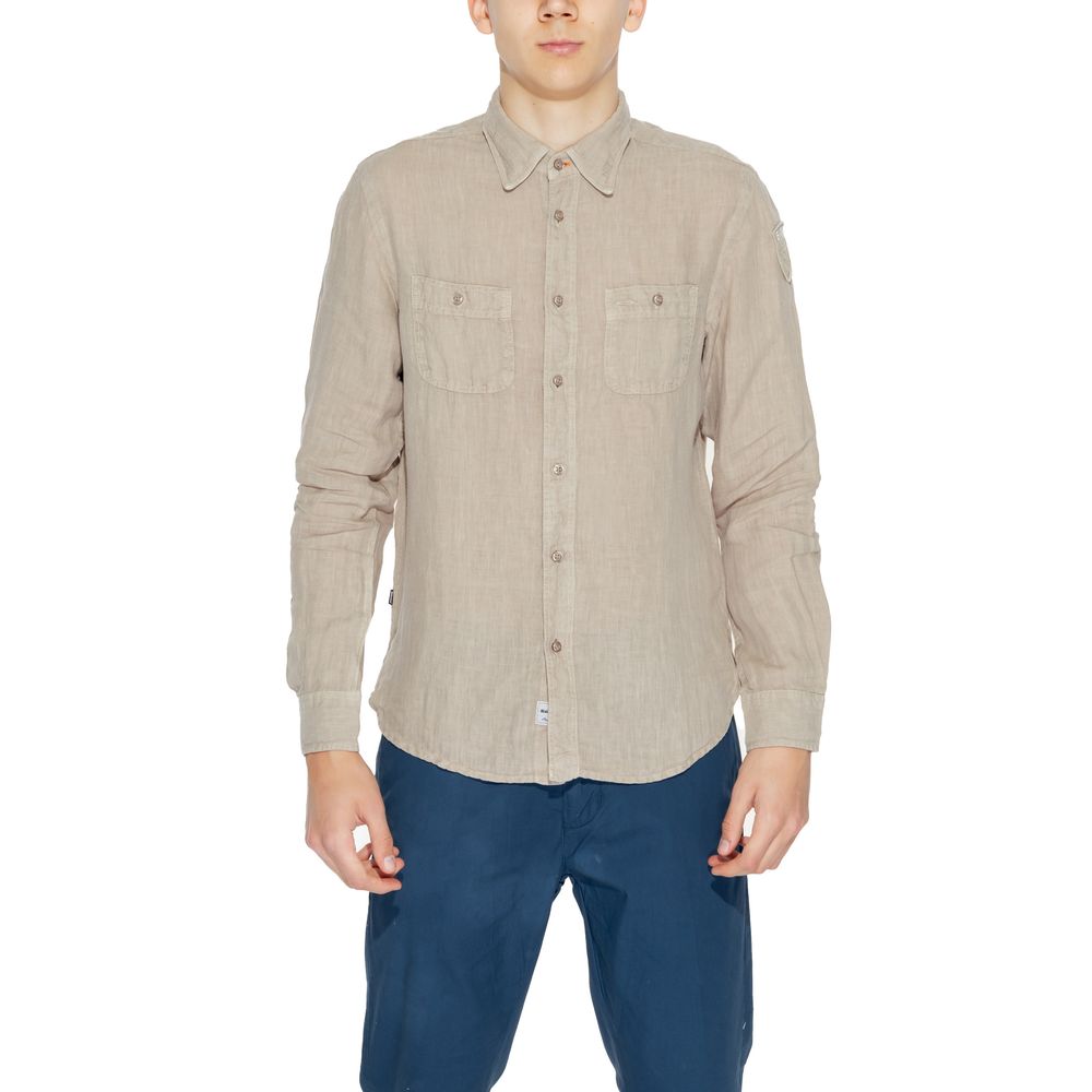 Blauer Beige Linen Shirt for Effortless Sophistication