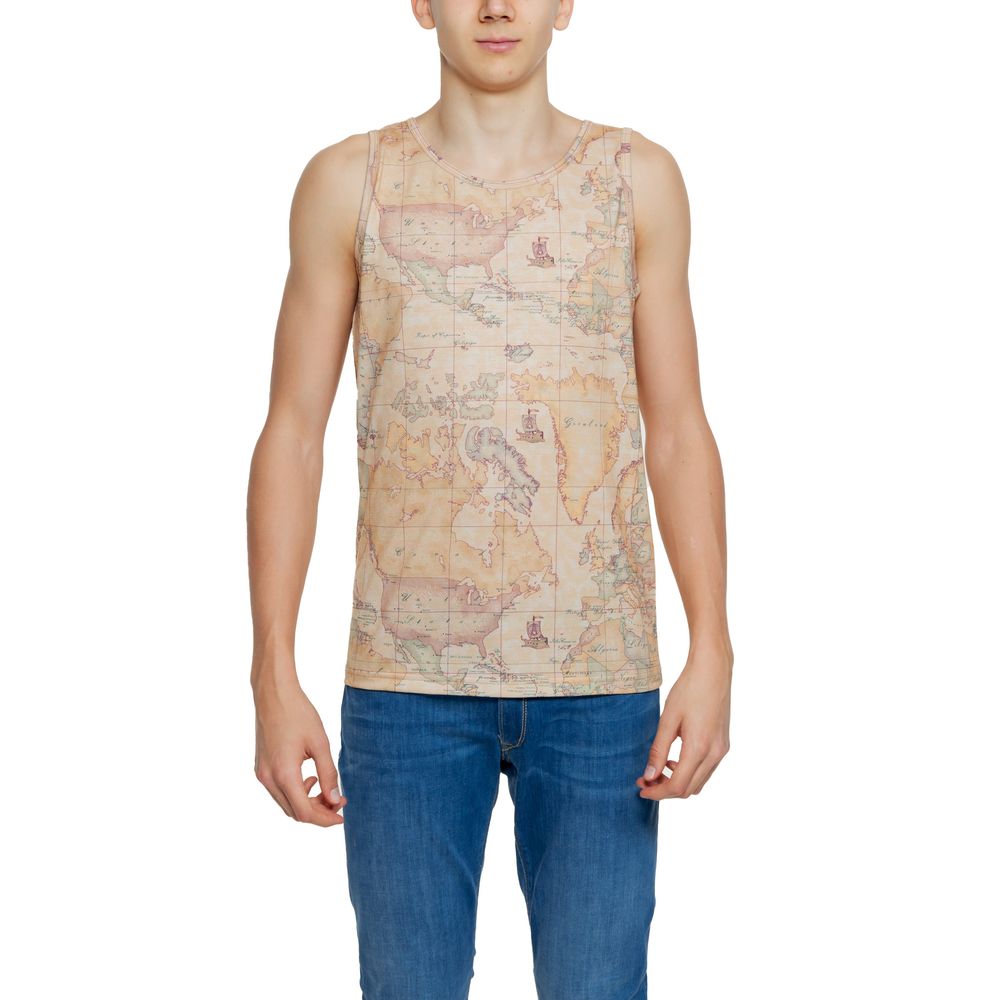 Alviero Martini Prima Classe Beige Cotton T-Shirt for Elevated Style