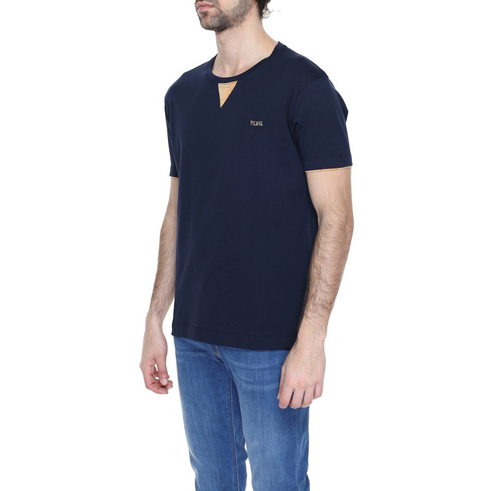 Alviero Martini Prima Classe Blue Cotton T-Shirt Elegance
