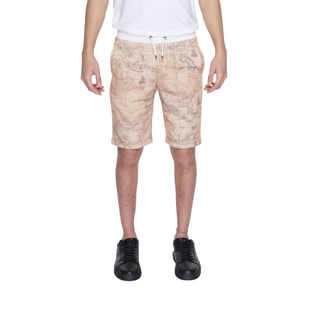 Alviero Martini Beige Cotton Short for Effortless Elegance