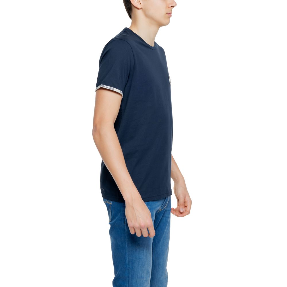Emporio Armani Blue Cotton T-Shirt for Distinct Style