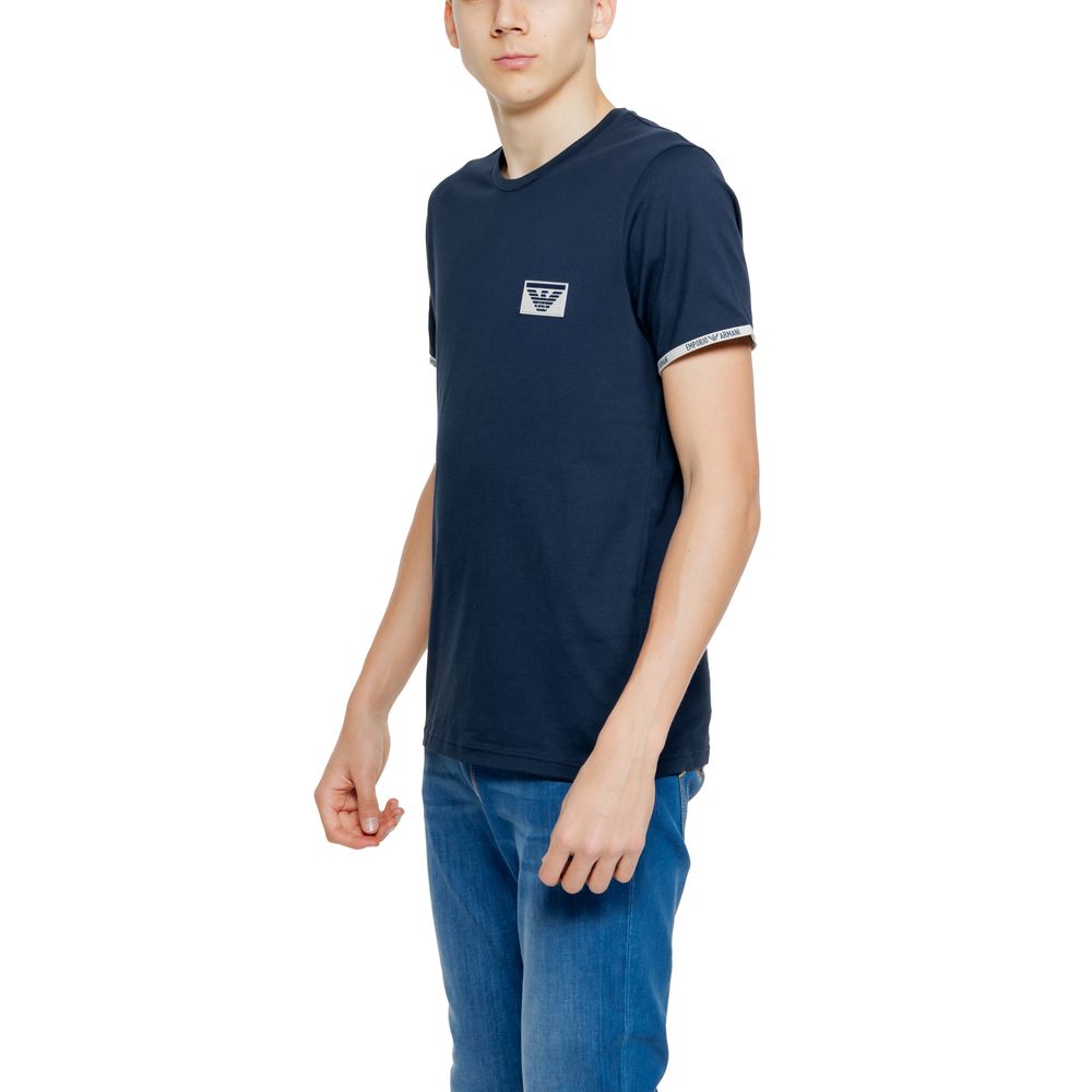 Emporio Armani Blue Cotton T-Shirt for Distinct Style