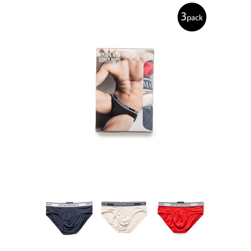 Emporio Armani Red Cotton Underwear Essentials
