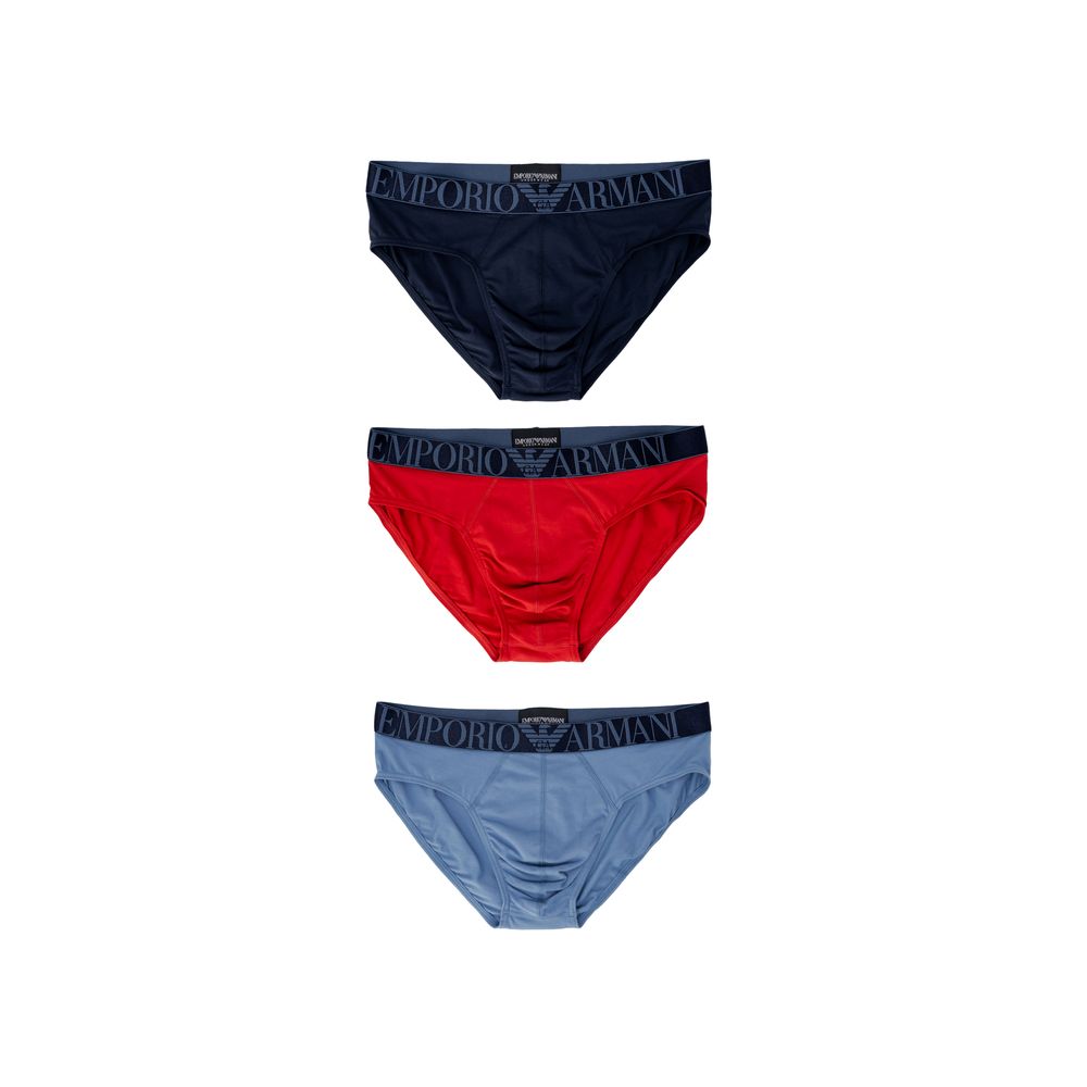 Emporio Armani Blue Cotton Underwear Luxury Briefs