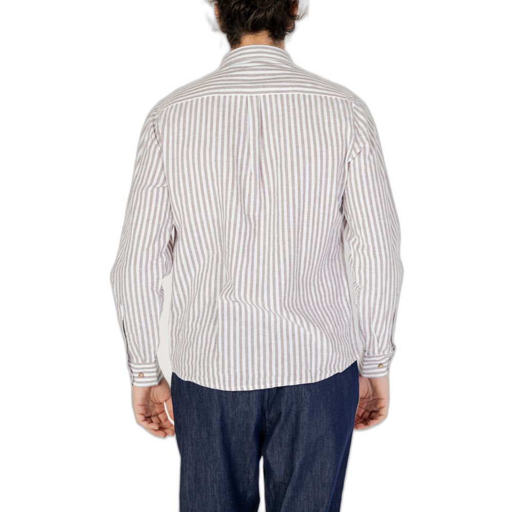 Hamaki-Ho Brown Linen Shirt for Effortless Sophistication