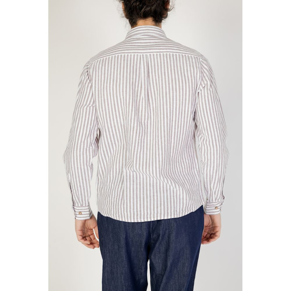 Hamaki-Ho Brown Linen Shirt for Effortless Sophistication