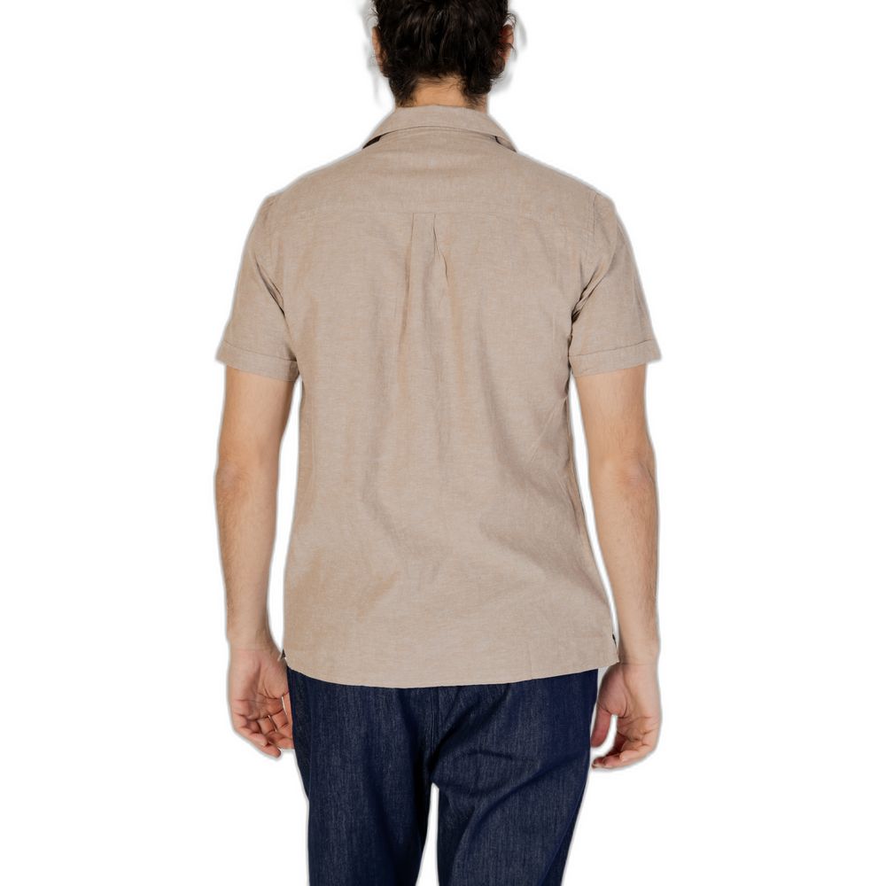 Hamaki-Ho Beige Linen Shirt for Effortless Elegance